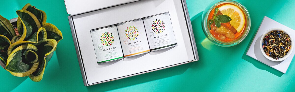 Unsere Tee-Minis in Probiergröße – verpackt in einer schicken Geschenobox!